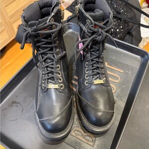 Harley-Davidson Black Moto Boots for Women